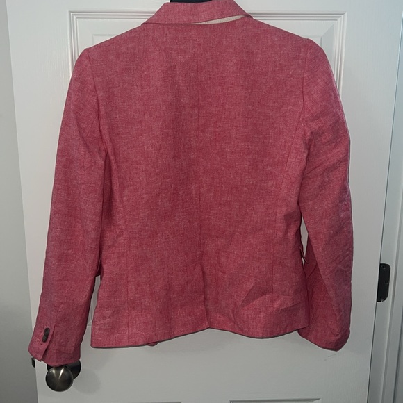 J. Crew Vibrant Pink Linen Blazer - Picture 7 of 9